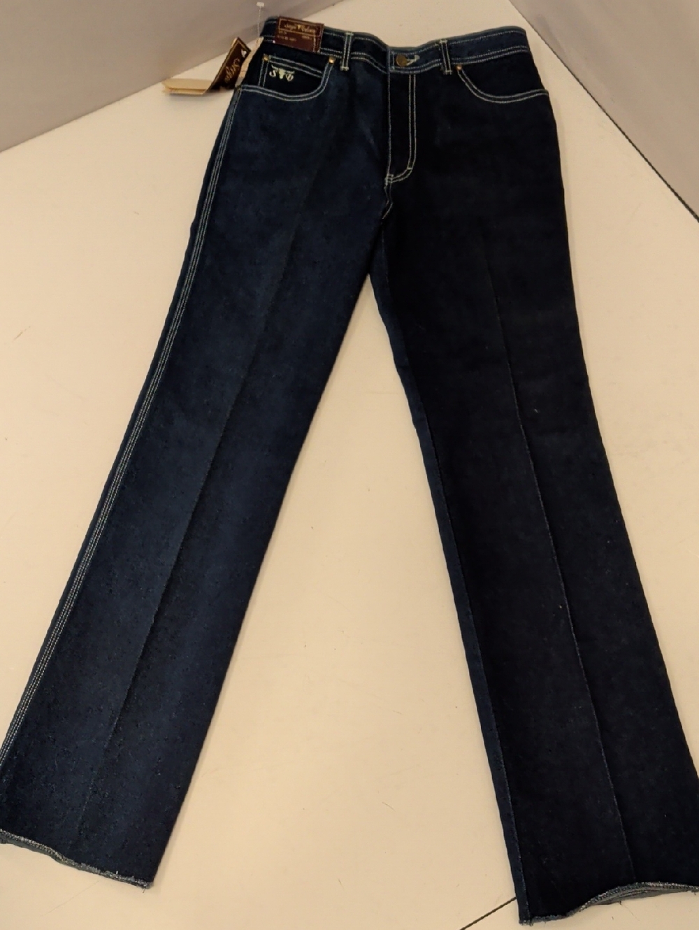 Sergio Valente Dark Indigo Jeans 100% Cotton Vintage Deadstock 33w 36long